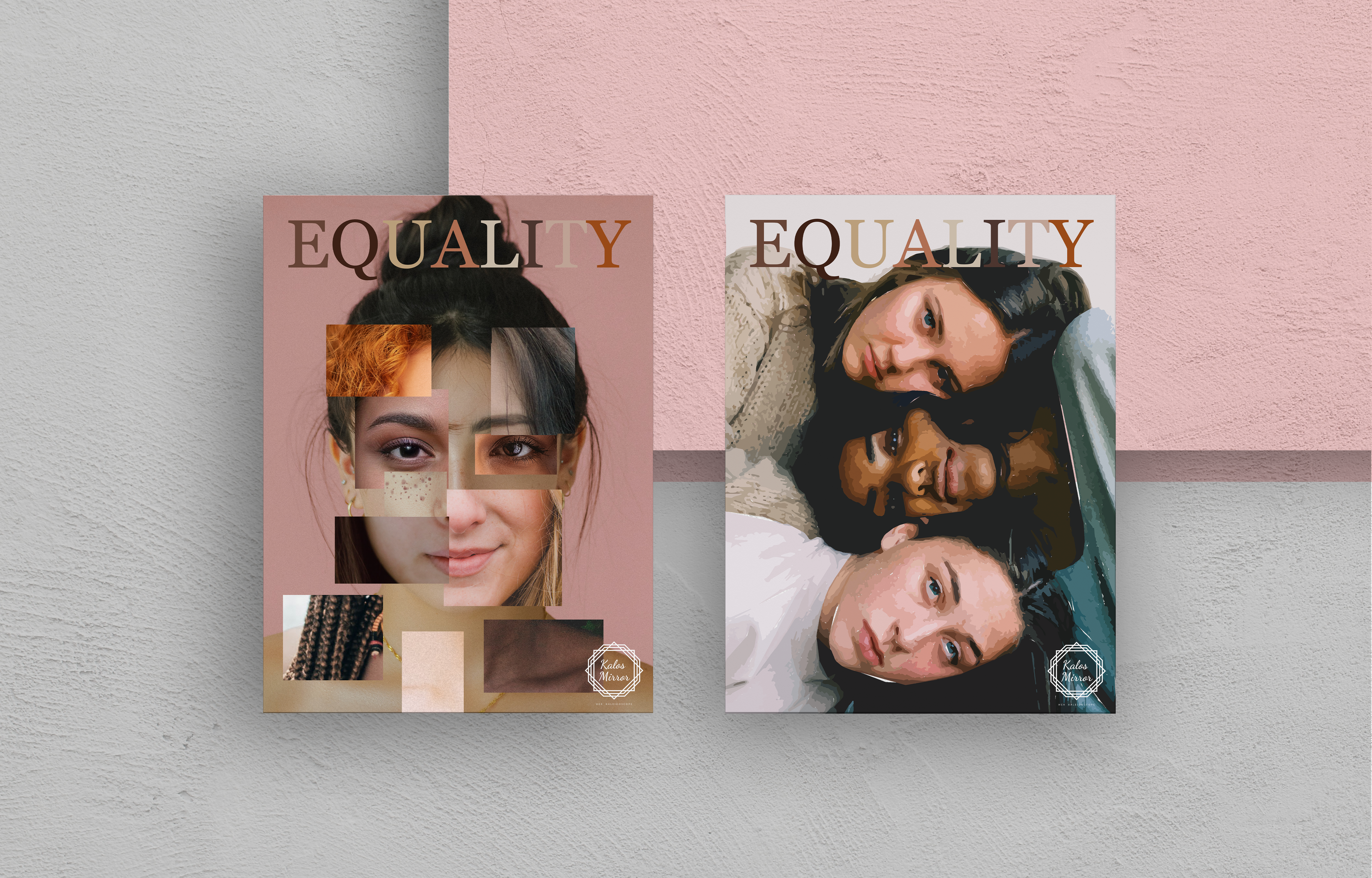 Equality flyer and poster series for Kalos Mirror