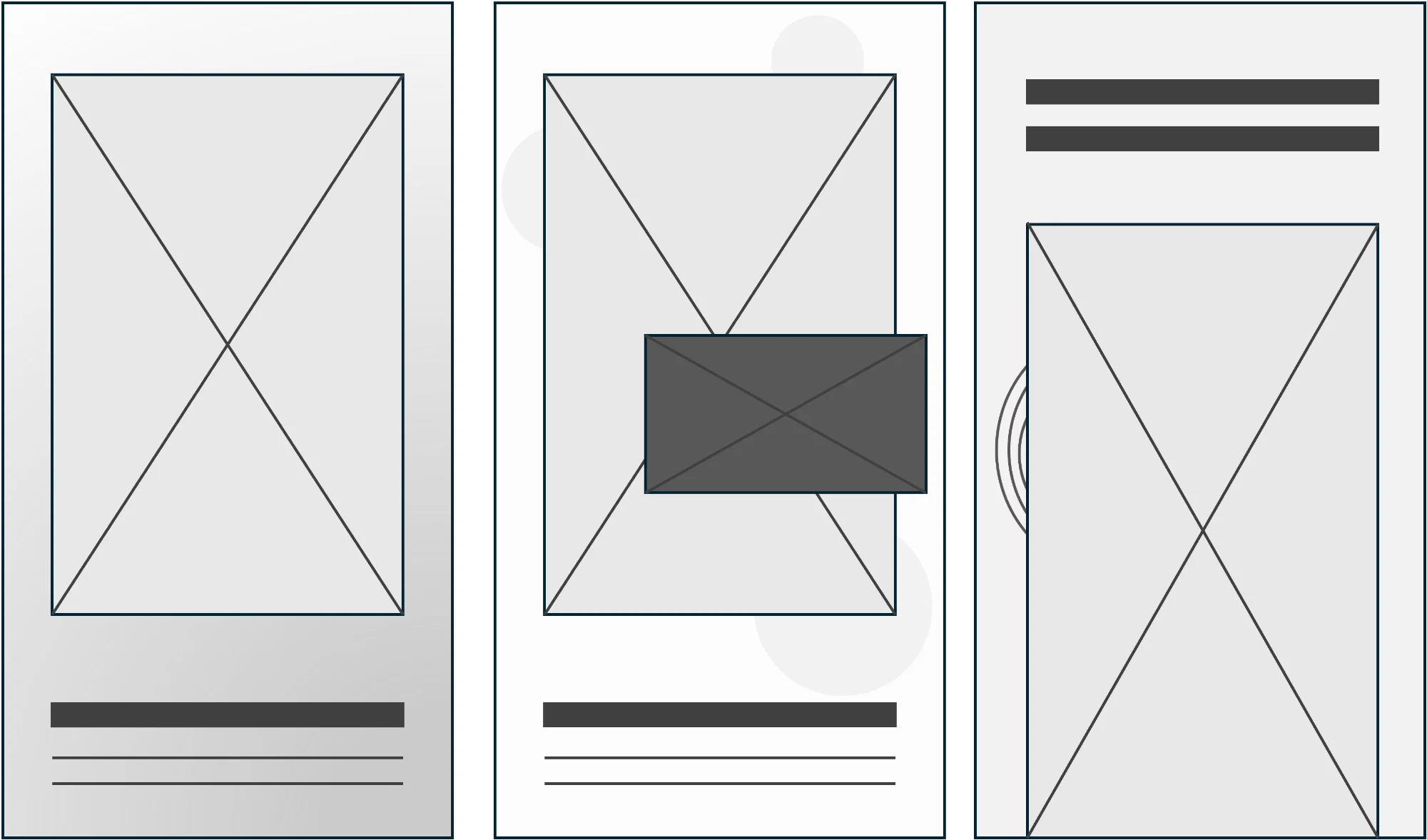 UI pattern analysis wireframes