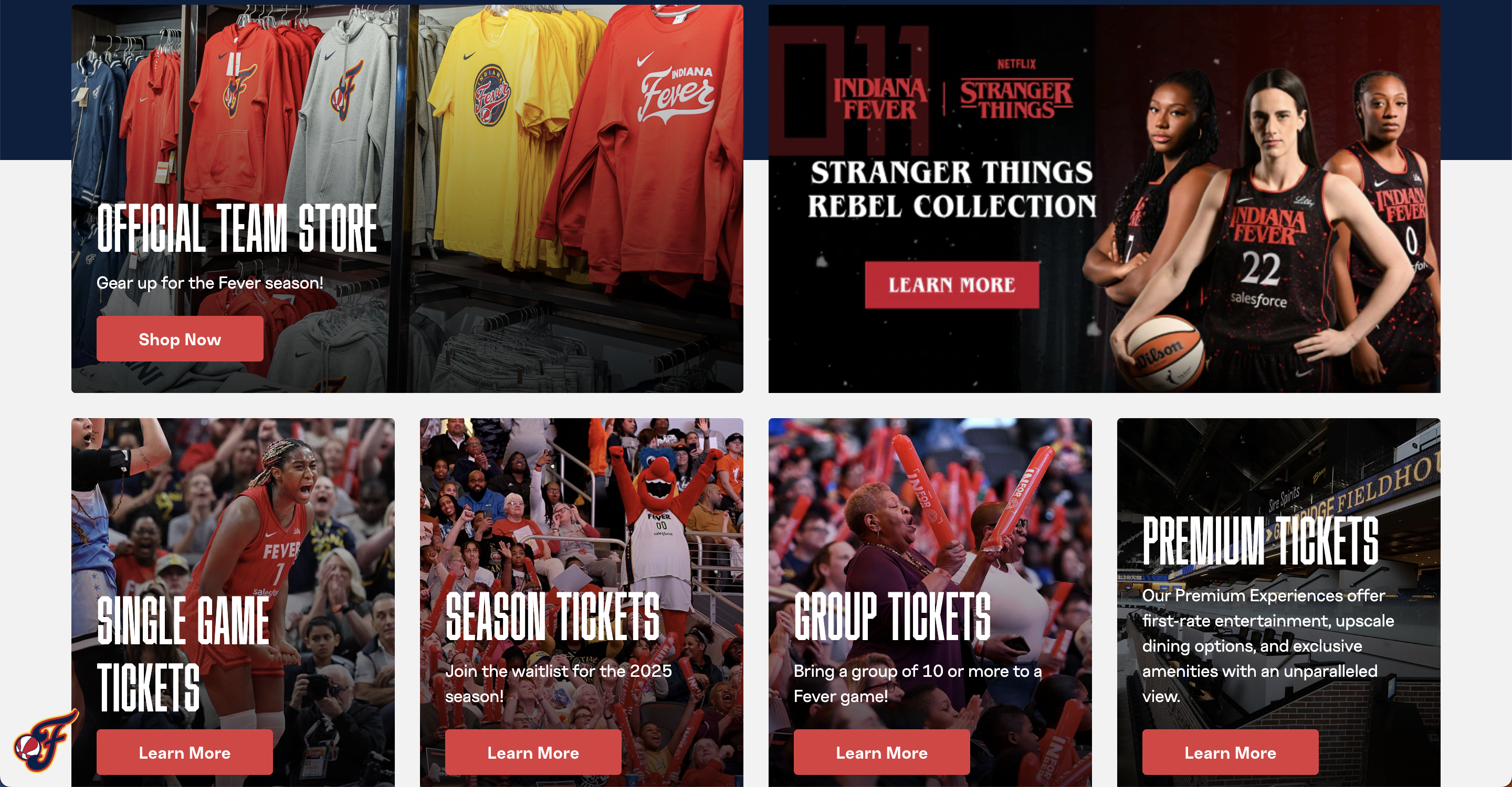 Original Fever site store and tickets